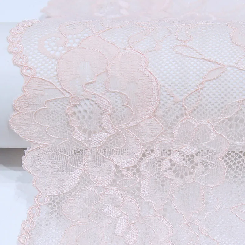 Morbido elasticizzato Jacquard fiore rosa Tulle tessuto di pizzo fai da te vestiti delle signore gonna camicia da notte passione biancheria intima