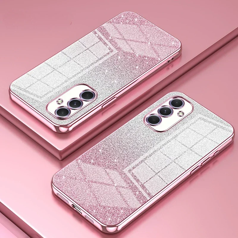 Glitter Überzug Schützen Telefon Fall Für Samsung Galaxy S25 Ultra S25 Plus A56 A36 A26 A16 A06 A55 A35 A25 15 05S 4G 5G Zurück Abdeckung