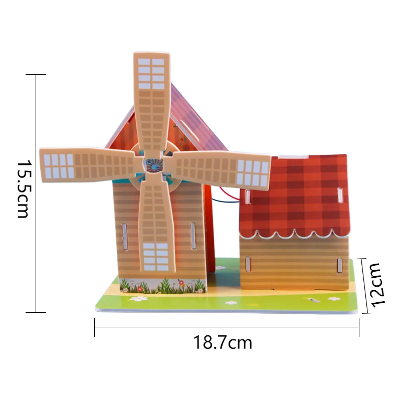 Panel KT, cabana Solar, tecnología artesanal hecha a mano para niños, pequeña producción, estudiantes de escuela primaria, experimento científico educativo Ma