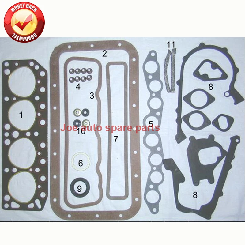 

12R 12RJ Engine Full gasket SET kit for Toyota Corona Hilux Hiace ToyoACE Daihatsu TAFT 1.6L 04111-31030 04111-87601 50096800