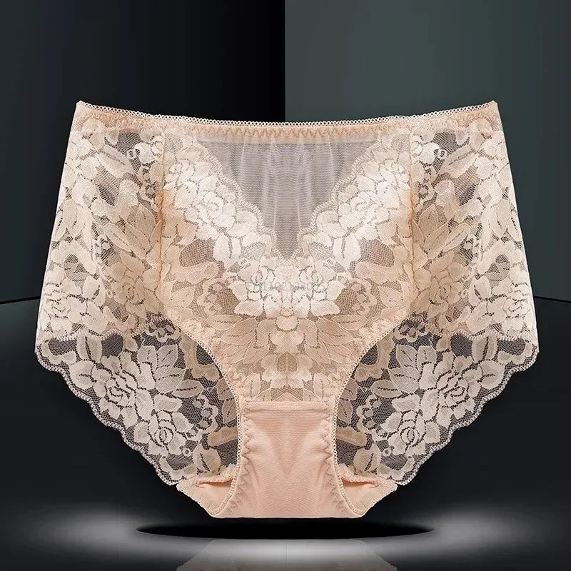 Women Lace Floral Panties Brief Big Size Female Underwear Sexy Lingerie Breathable Flower Panties Трусы Женские Нижнее Белье 속옷