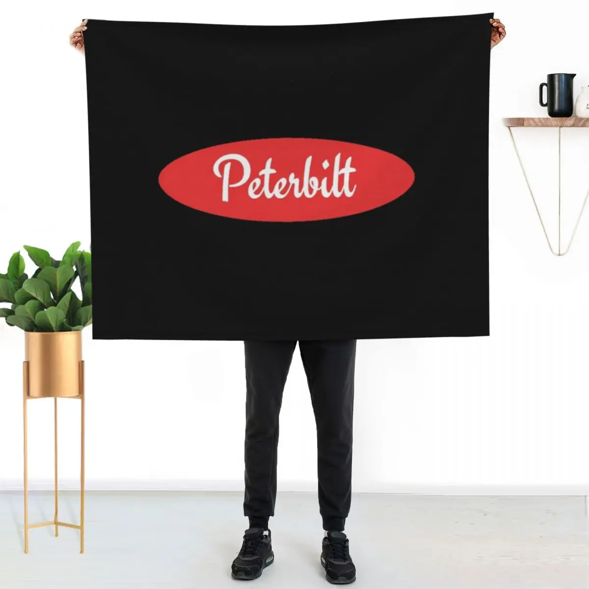 

Peterbilt Throw Blanket Warm Accent Blanket for Living Room Decoration
