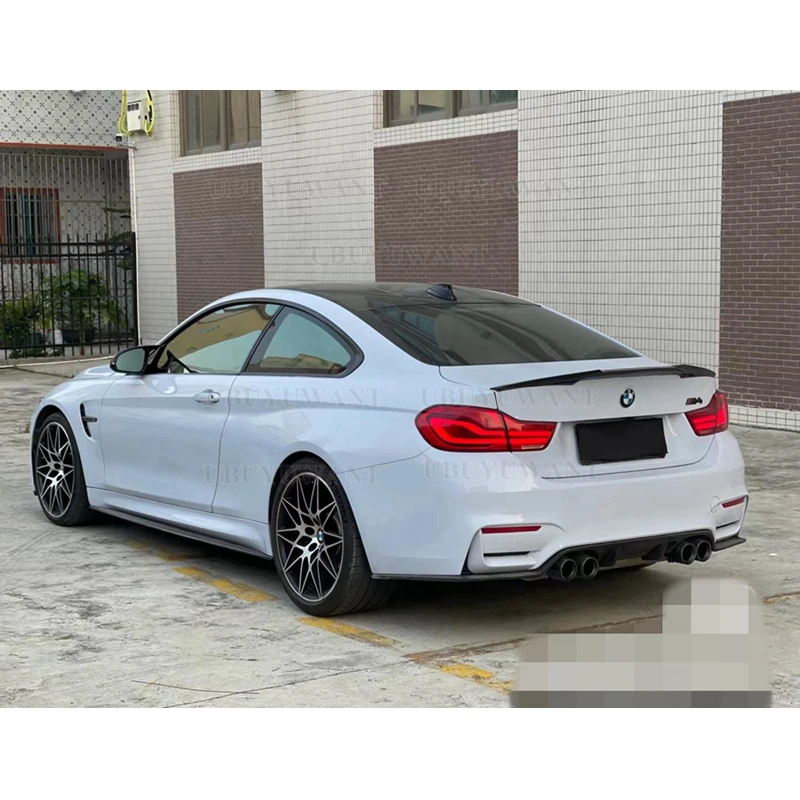 Real Carbon Fiber Rear Boot Trunk Wings Spoiler For BMW 4 Series F32 2 Door Coupe 2014-2017 428i 435i Black High Kick