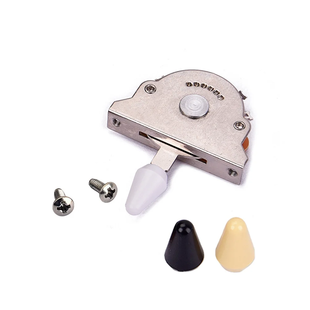 

5 Way Pickup Selector Switch Black Cap Guitar Lever Replacement Electric Guitar Accessory Upgraded Smooth