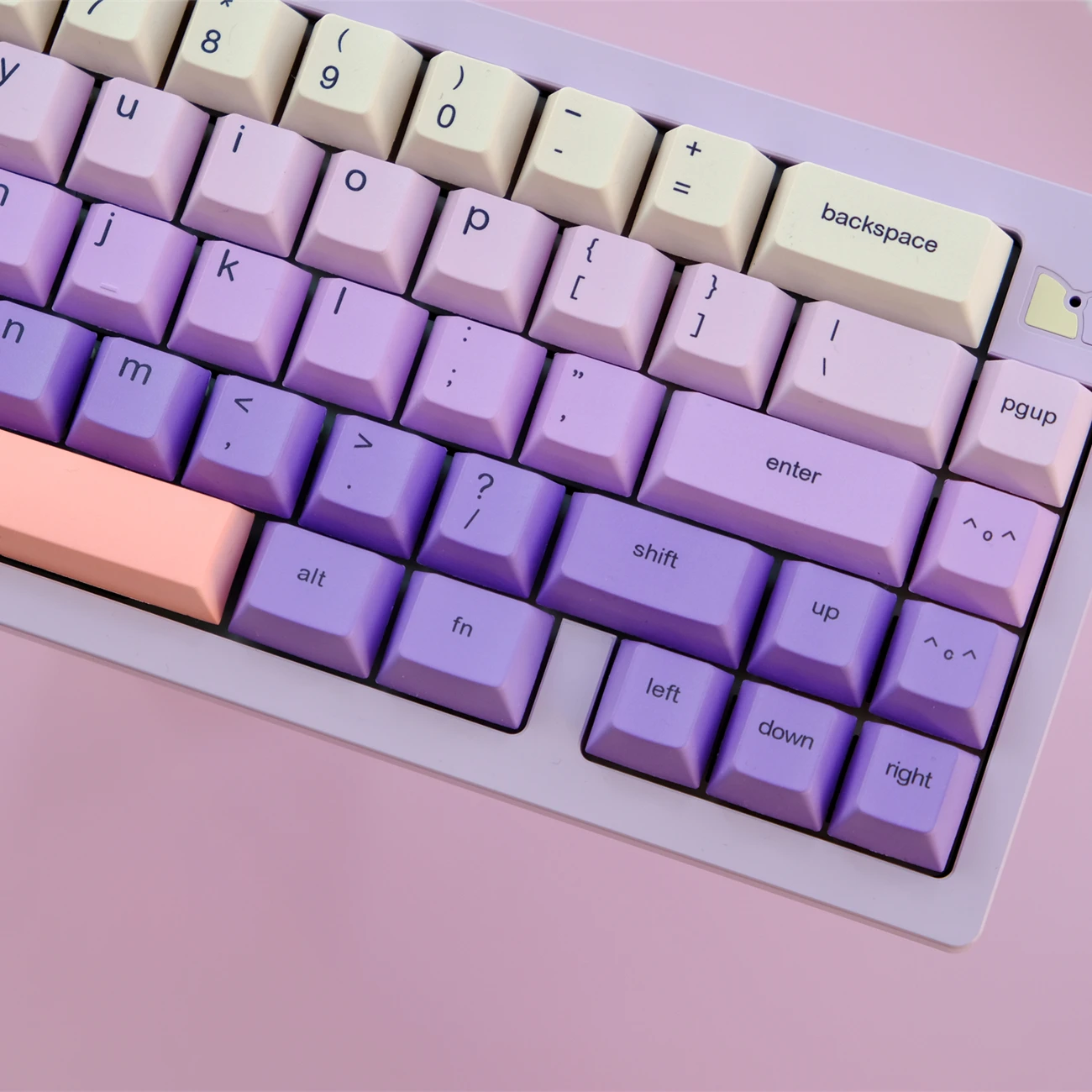 129 Keys Lavender Purple gradient cute Keycaps PBT Dye Sublimation Cherry Profile Keycap For MX switch Mechanical Keyboard