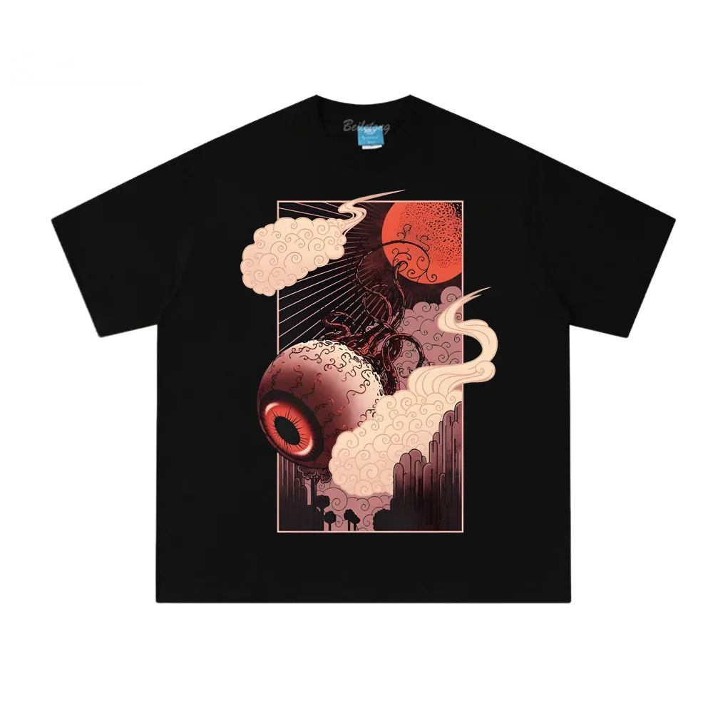 Terraria Eye of Cthulhu T Shirts Pixel Style Game Graphic Printing Tops Summer 100%Cotton Casual Round Neck Men EU Size Tops