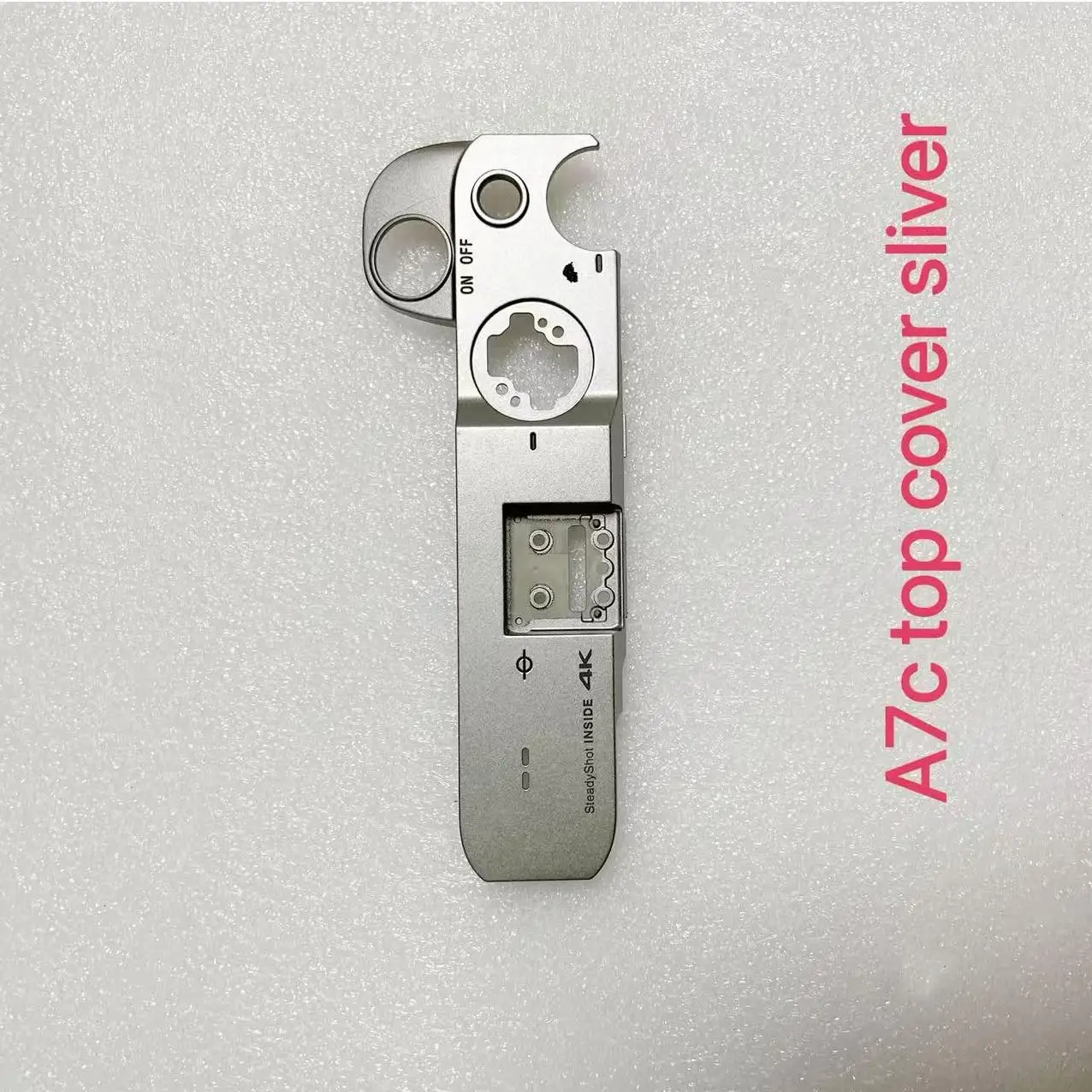 New Original Silver Top Cover For Sony ILCE-7C A7C Top Shell Cover Camera Repair Part