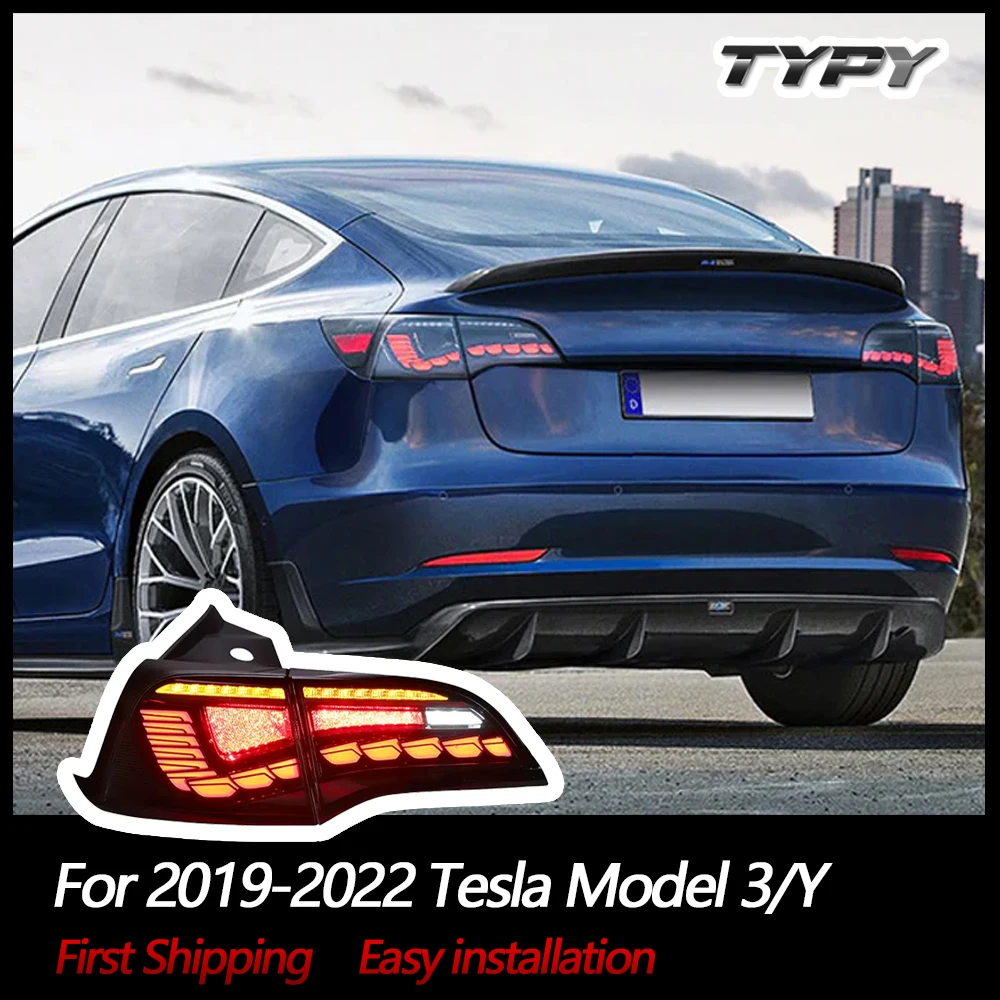 

Автомобильные фары для Tesla Model3/Y 2019-2022, задний свет, проектор, задний фонарь, дневной свет, аксессуары для автомобиля