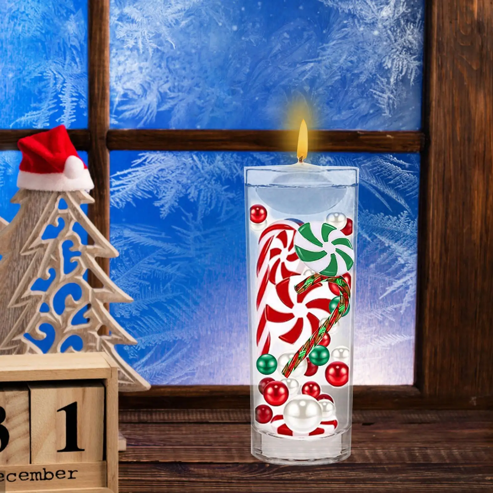 Christmas Vase Filler Decor Christmas Floating Vase Fillers Decor Flameless Led Candle Floating Centerpieces Decorations For