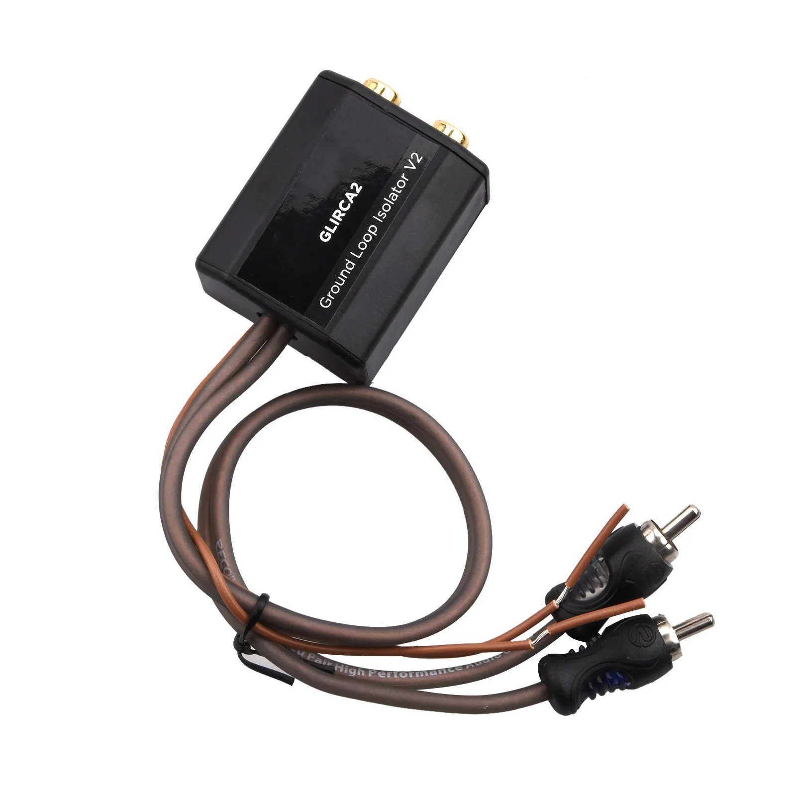 2-Channel RCA Stereo Ground Loop Isolator Designed For Audio Signals Eliminate Amplifier Noise Filter