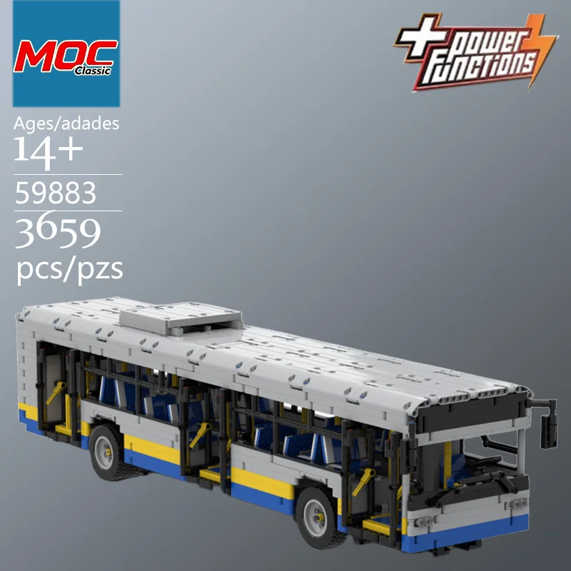 Specially Customized MOC Large City Bus Technic Model - Trendy Educational Toys, Casual Building Game - Top Choice Gift