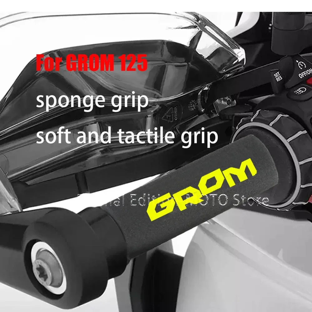 

Motorcycle Sponge Grip for Honda GROM125 Shockproof Non-slip Motorcycle Grip Cover for Honda GROM125