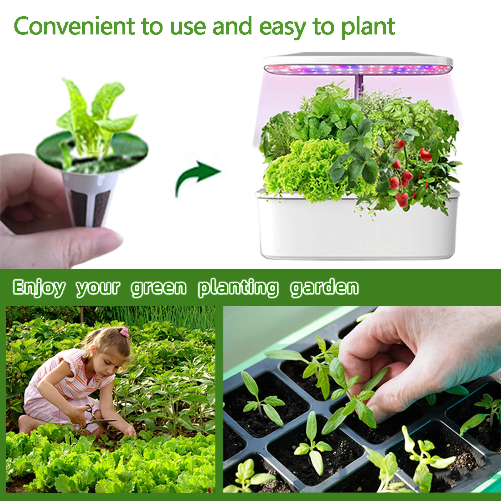 166 seed pod kits compatible with Aerogarden, reusable for indoor and outdoor hydroponic planting systems for various plants