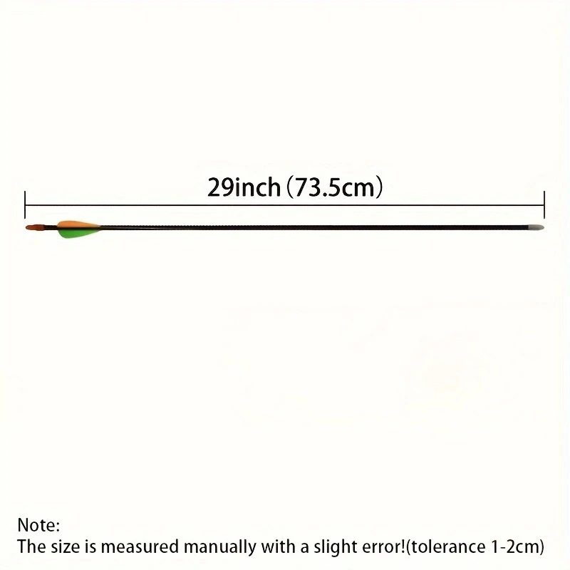 24er-Pack 29-Zoll Metall-Übungspfeile für die Jagd, Outdoor-Jagdpfeile, Outdoor-Zubehör für Erwachsene, Geeignet für Langbogen-Übungen, Pfeile mit stumpfer Spitze – Detail 4