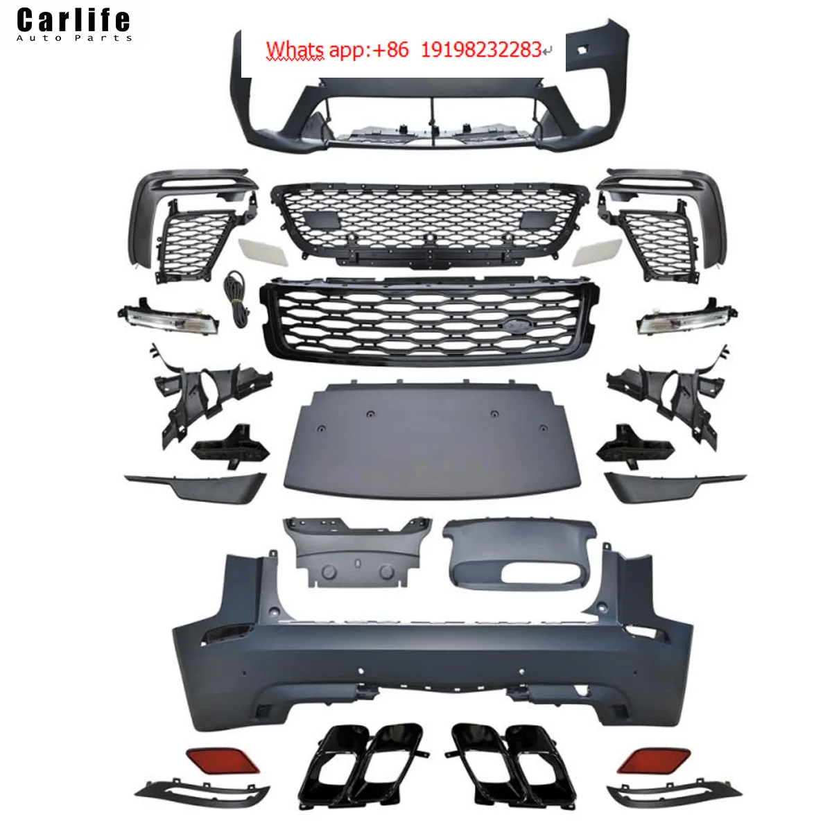 

Hot SellingBody Kit for Velar 2017-2023 Change to SVA.