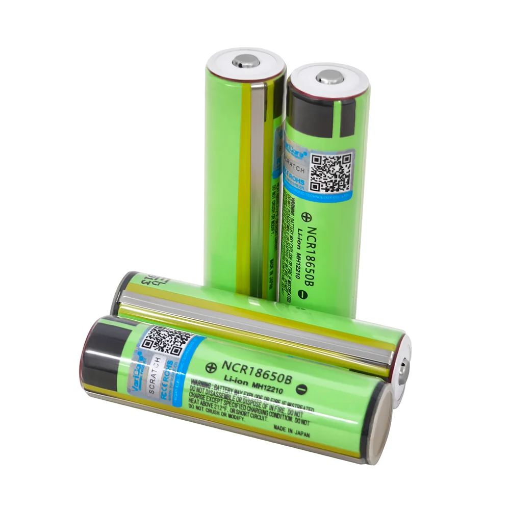 100% New secure Original NCR18650B 3400mAh 18650 Rechargeable Battery with PCB 3.7v for Flashlight batteries