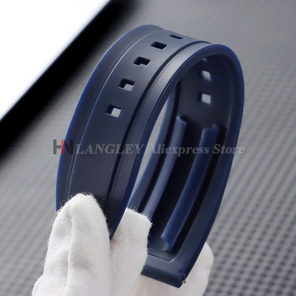 Schnellverschluss-Gummi-Uhrenarmband für Omega Ersatzarmband für Tissot für Citizen für Seiko 18mm 20mm 22mm 24mm Silikonbänder – Detail 7