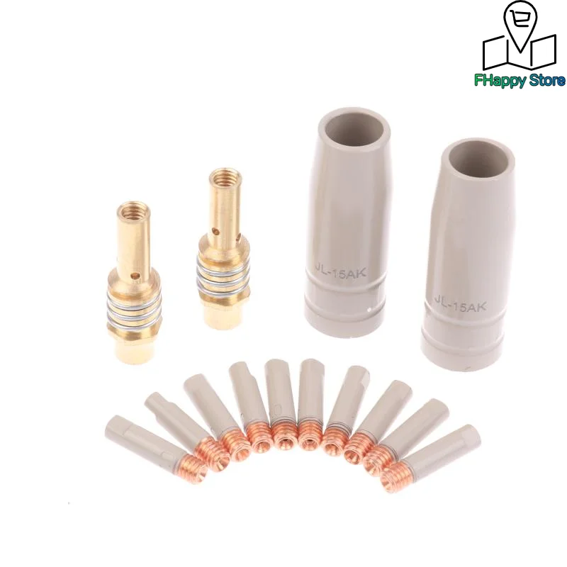 5/14Pcs Welding Protective Sleeve Welding Nozzle Tips 15AK Coating Protections Nozzle Coating Protect Welding Tool