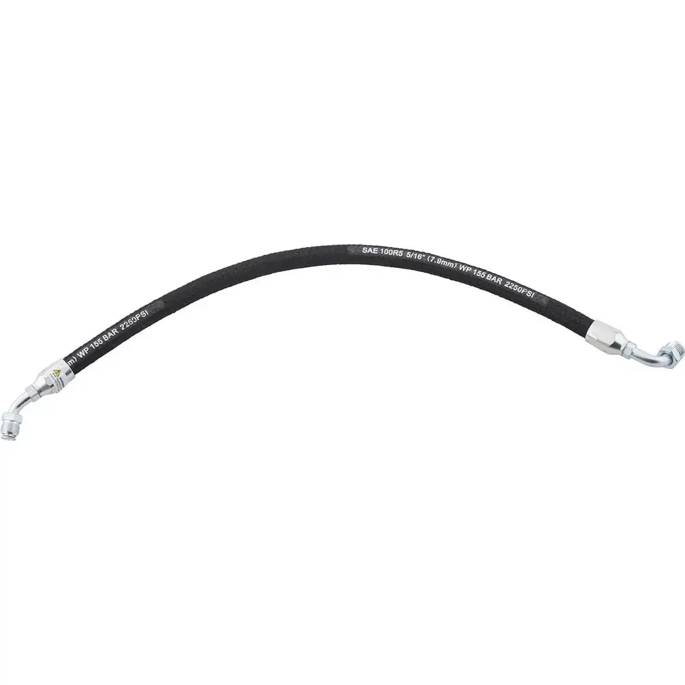Universal Power Steering Hose Kit, 24 High Pressure and 25 Return Lines, Inverted Flare Fittings, Durable Rubber Construction