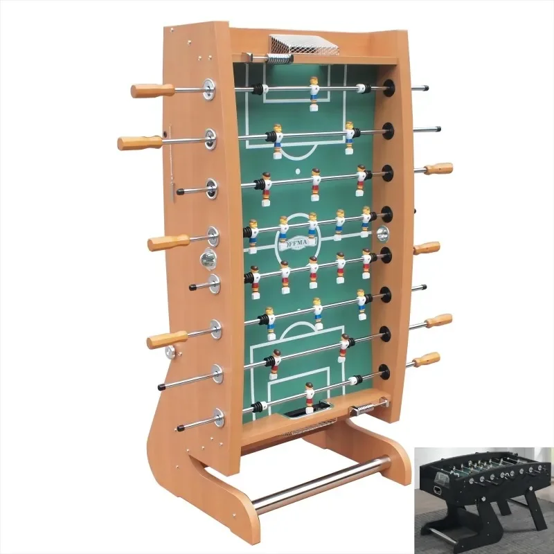 Table Football Machine Standard Professional Adult Football Table Games Solid Stick Standing Folding Home Bar