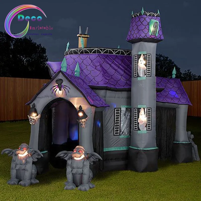 

Outdoor Giant Inflatable Haunted Castle Halloween Inflatable Haunted House