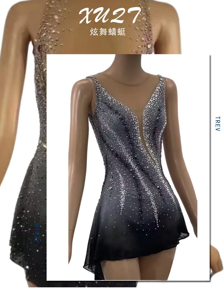 Figure Skating Clothes Traje Patinaje Artistico Rhythmic Gymnastics Children's And Adults' Performance Ice Skating Clothes