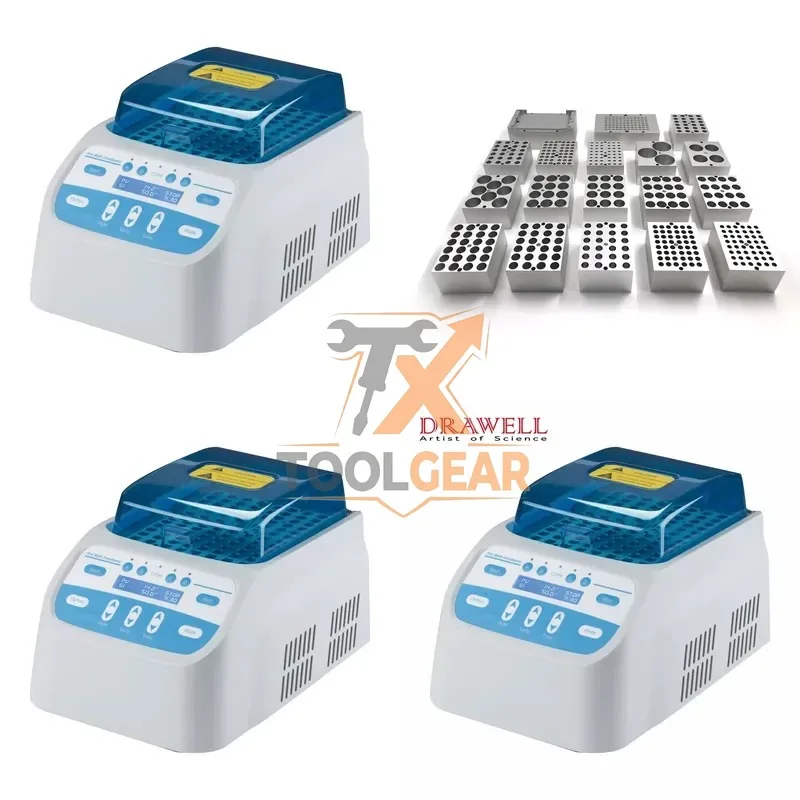 2026hotsale* Drawell 110C DW-DH200 Lab Dry Bath Heating Block Thermal Dry Bath with Dry Blocks