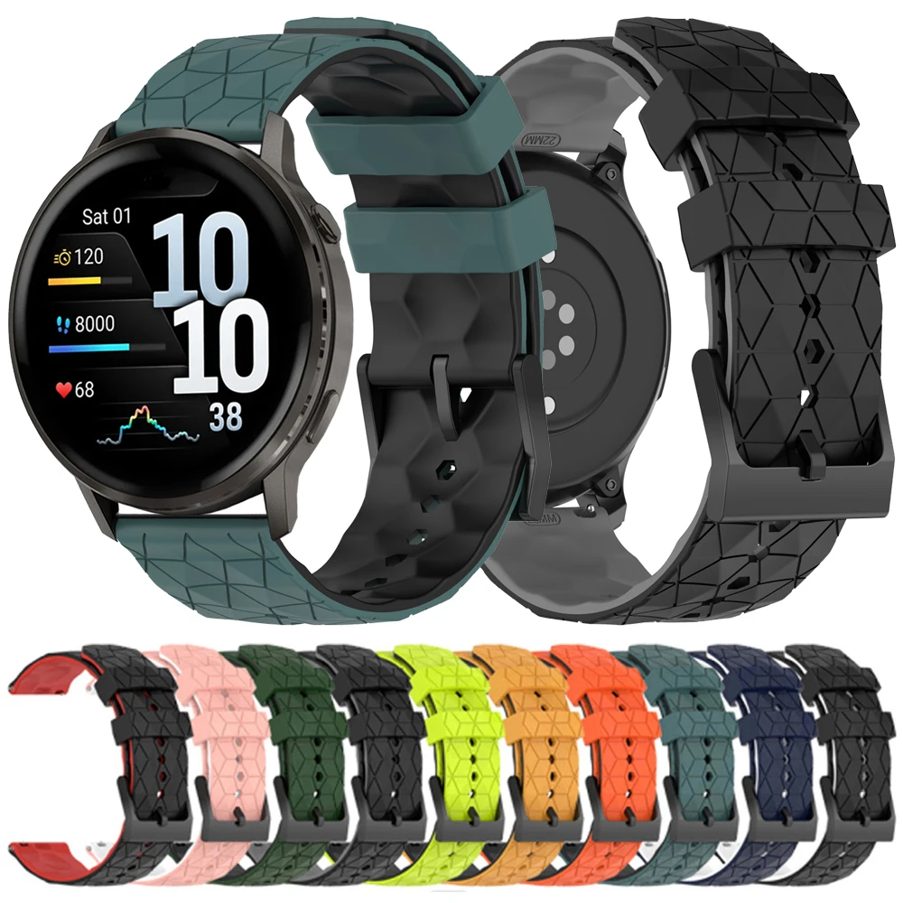 Für Garmin Venu 3 4 45 mm Silikonarmband Vivoactive 6 5 4/Forerunner 265 255 165 55/Venu Sq2 Ersatzbänder 20 mm 22 mm Armband