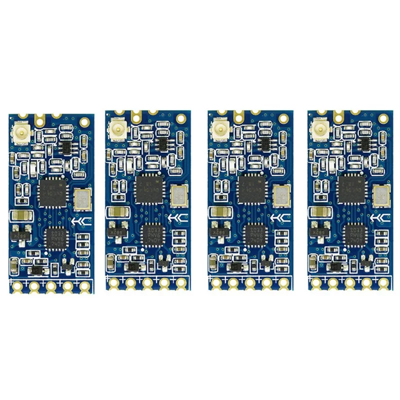 -12 433Mhz SI4463 Wireless Serial Port Module 1000M Replace Bluetooth HC12 - 4 PCS