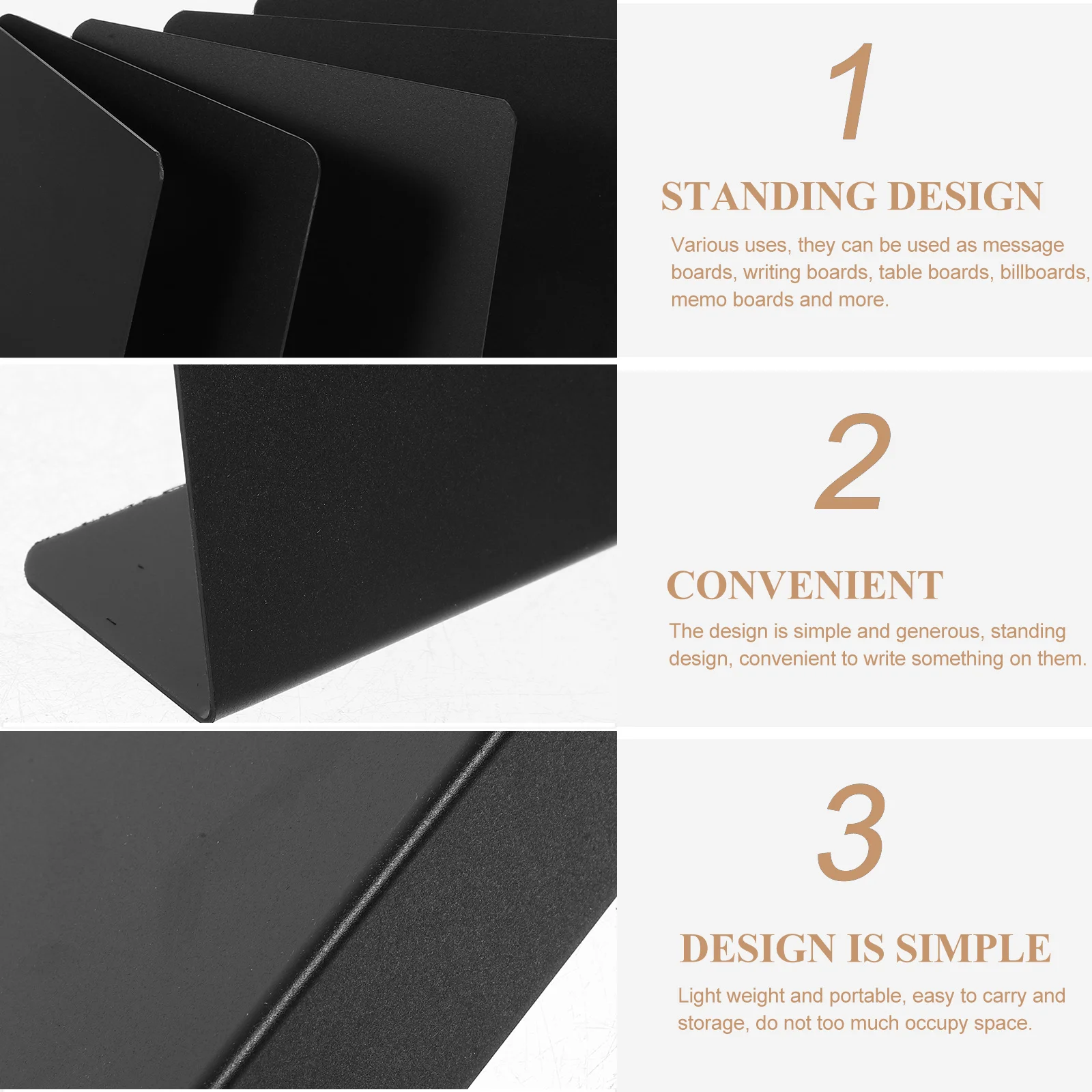 ป้ายกระดานดำขนาดเล็กสำหรับป้ายอาหาร 10 ชิ้น สำหรับงานเลี้ยง บุฟเฟ่ต์ ป้ายตั้งโต๊ะ กระดานบันทึกข้อความ ใช้ซ้ำได้ กระดานชอล์กขนาดเล็กแบบตั้ง
