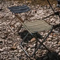 Mini Pocket Outdoor Portable Folding Chair Ultra Light Stool Fishing Bench High-speed Rail Queue Camping Seat Cane Chair 경량체어