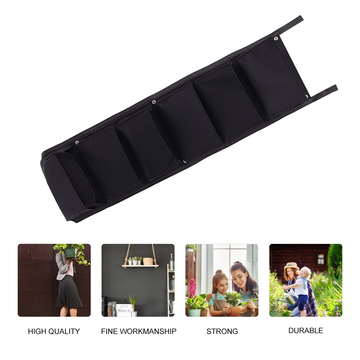 

Large Wall Hanging Planting Bag Multi-Pocket Felt Planter Vertical Garden Storage Plant Pot for Strawberry Vegetable Herbs