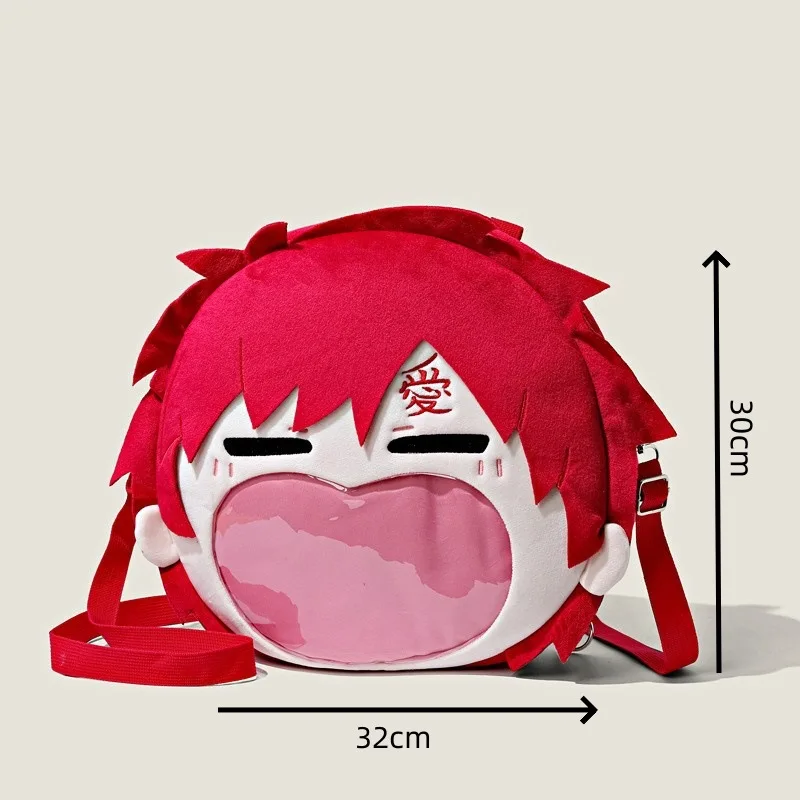 Bandai Naruto Gaara Naruto Shinto Uzumaki Naruto Pain Pack Anime Peripheral Doll Two Dimension Backpack Crossbody Bag