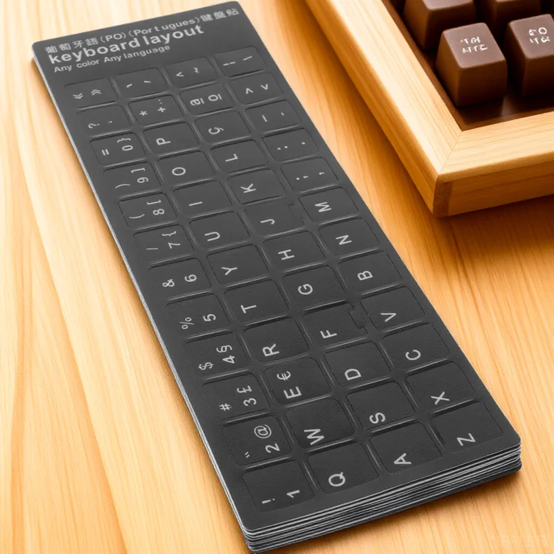 

10pcs Keyboard Stickers Multi-Language Layout Replacement Keys Universal Laptop Notebook Cover Protective Skin For Students Gift