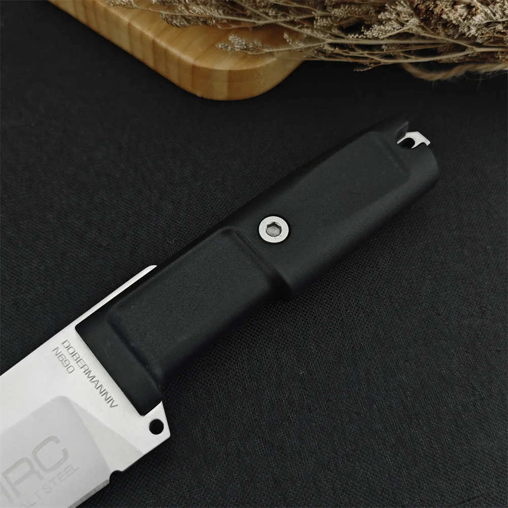 High Hardness Hunt Fixed Blade Knife Stainless Cobalt Steel Rubber Handles Camping Outdoor Tool Tactical Combat Straight Knives