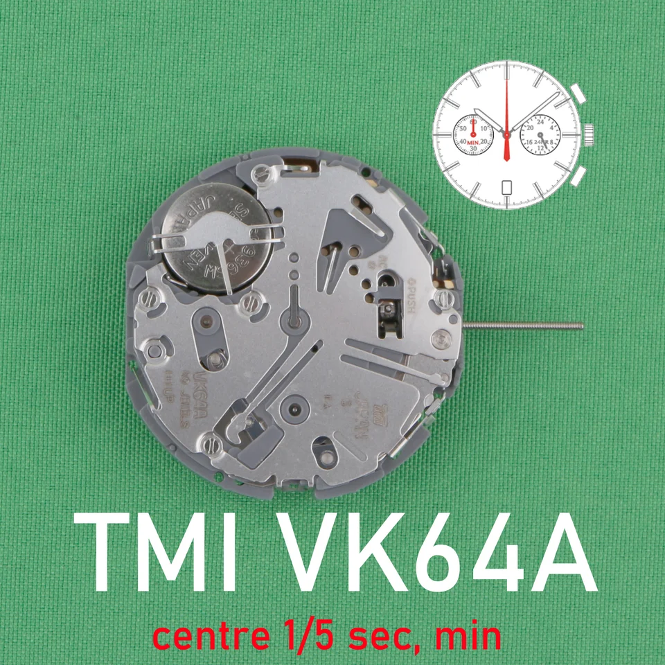 VK64 movement New Japan Seiko Vk64a Quartz Movement Original SII