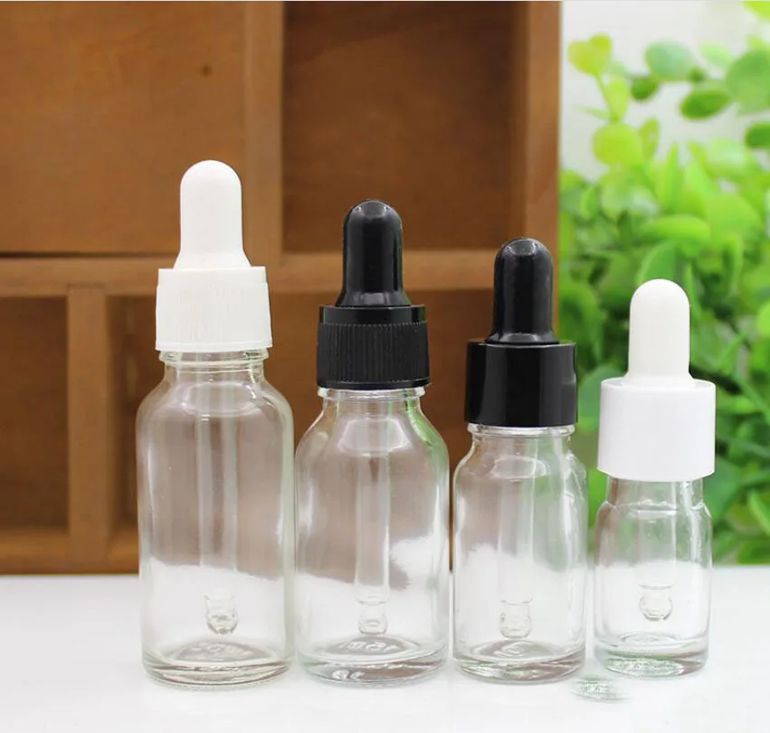 5ml blue/clear/green/brown glass bottle essential oil liquid serum moisture liquid sample complex recovery cosmetic packing