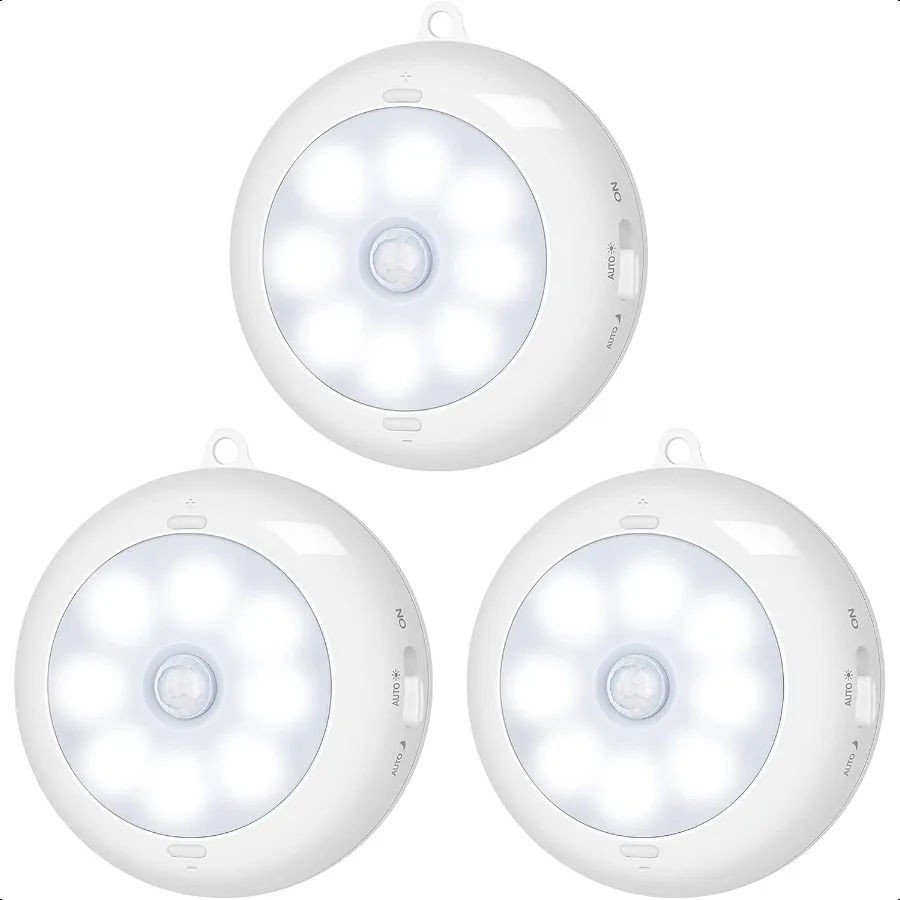 

Motion Sensor Light Indoor LED Night Light Closet Lights Under Cabinet Battery Powered Ceiling Lights AA Battery Operated Stick