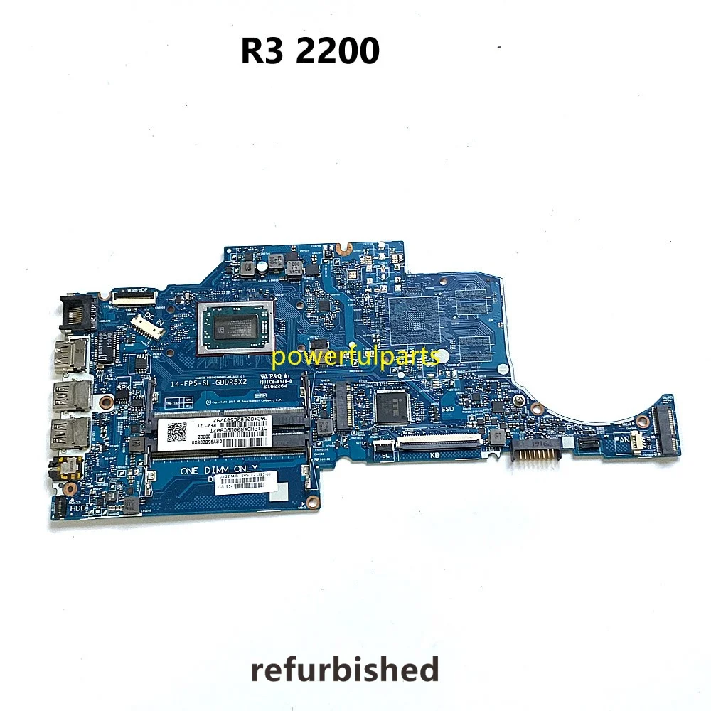 

For Hp 14-cm Motherboard With R3 2200 Cpu In-built L23393-601 L23393-001 6050A2983601-MB-A02 Working Good