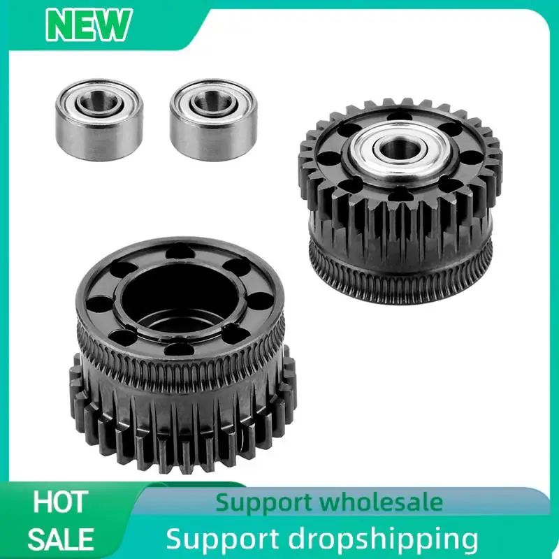 

Solid Upgrade Extruder Gear Kit For Creality K2 Plus All Metal Filament Drive Gear Nickel Plated DLC Coat High Hardness Wear