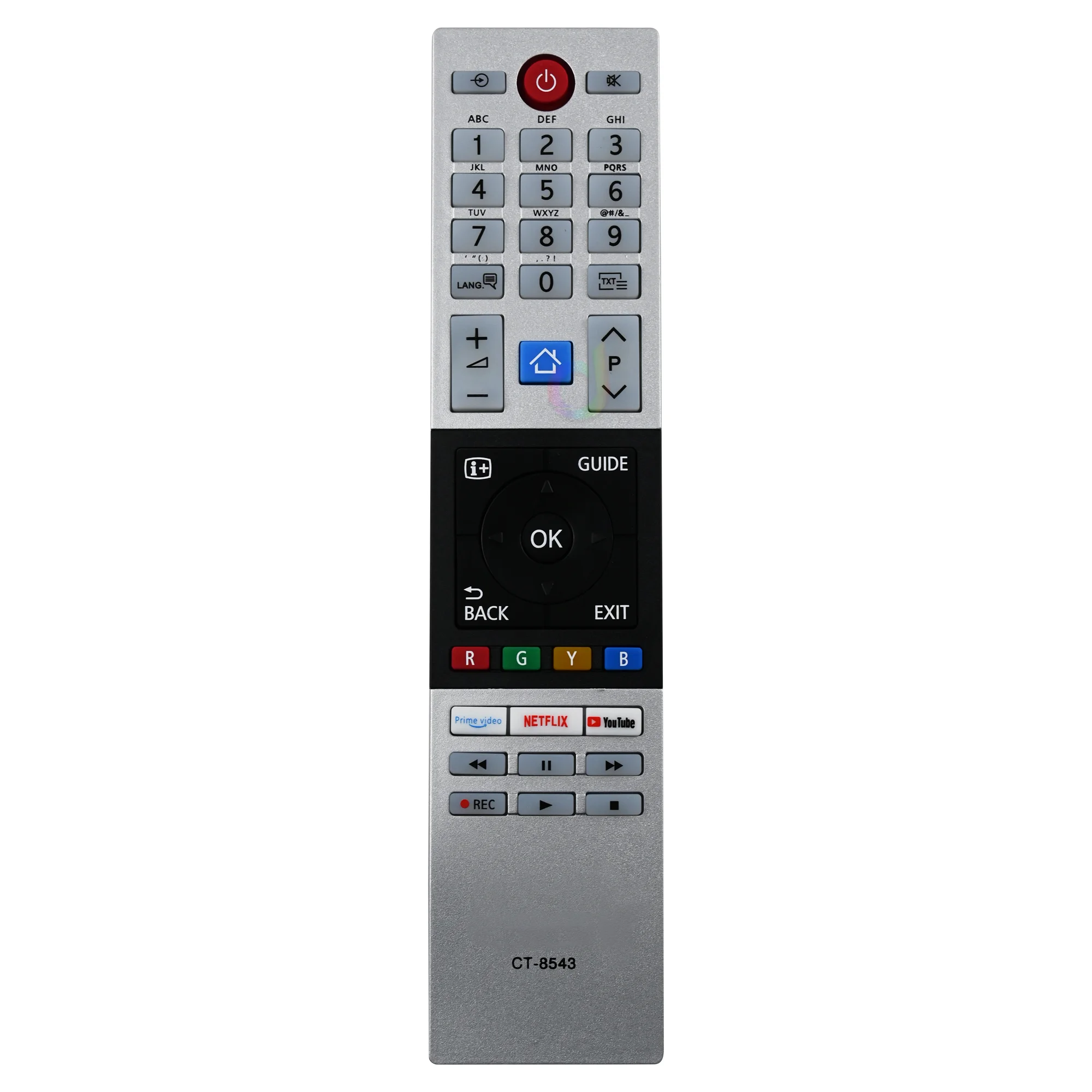 Remote Control CT-8543 for Toshiba LED TV 40L2863DG 32L3963DA 32L3863DG 32W2863DG 49L2863DG 49T6863DA 55U6863DA 55V5863DG