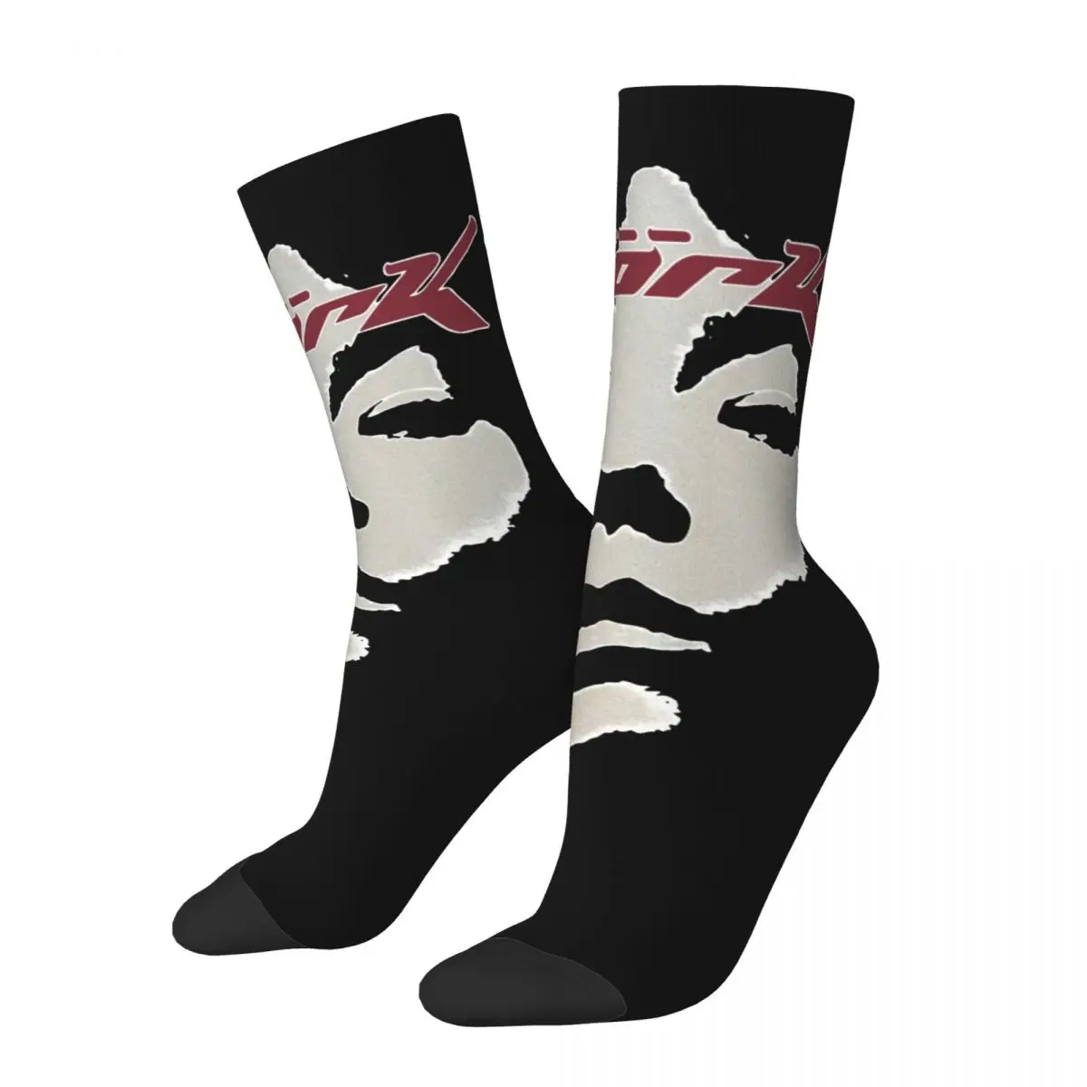 Bjork Homogenic Vintage Face Logo Socks Men's Women's Polyester Funny Happy Iceland Music Singer Socks Harajuku Stockings Gifts