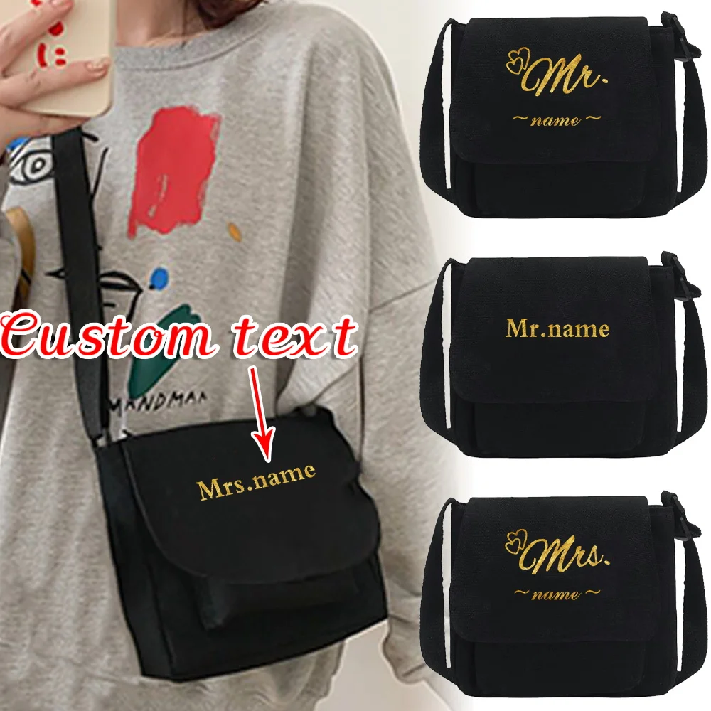 

Personalized Customization Name Crossbody Bag Casual Handbag Portable Storage Bag Postal Bag Customized Product