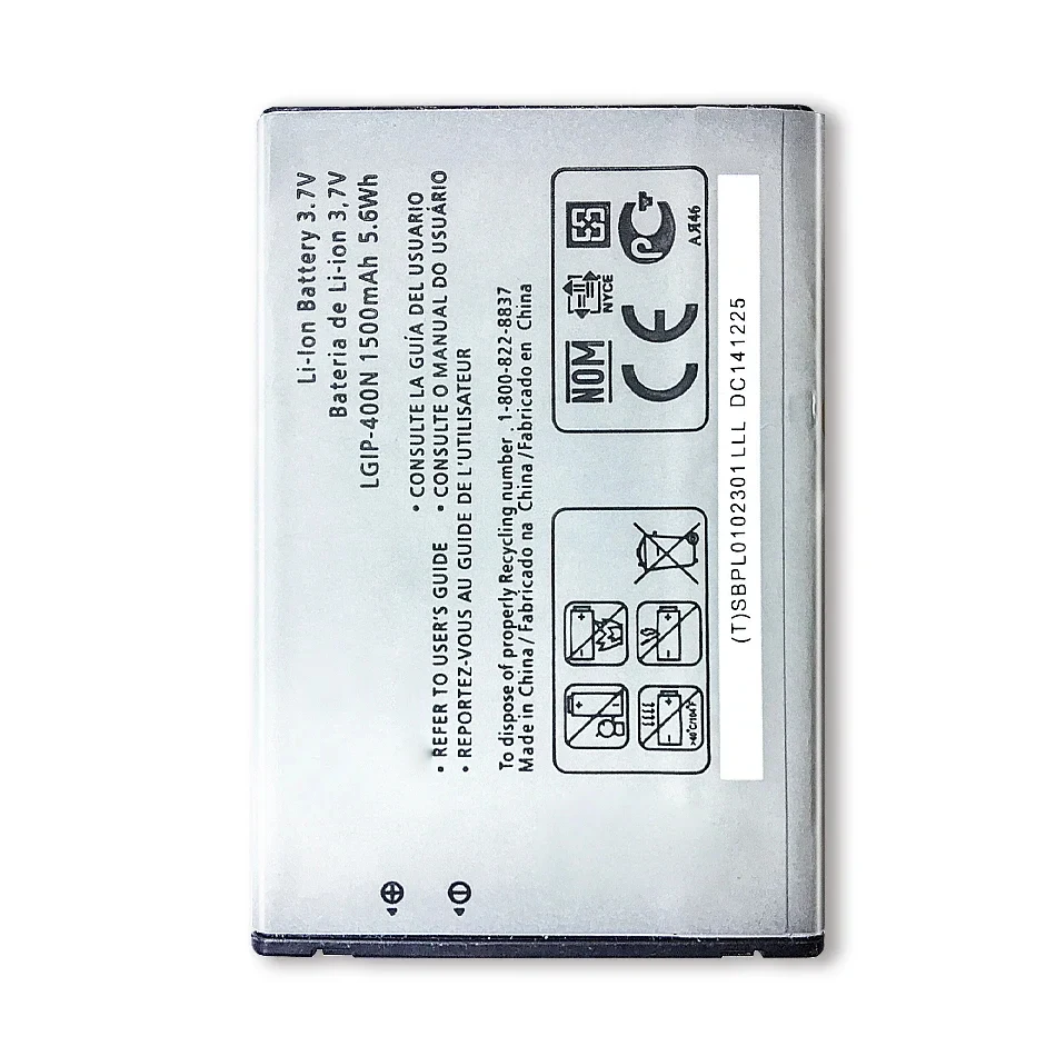 1500mAh LGIP-400N battery for LG OPTIMUS M/C/U/V/T/S/1 VM670 LS670 MS690 P500 P509 P503 P520 GX200 GX300 GW620 GM750  GT540