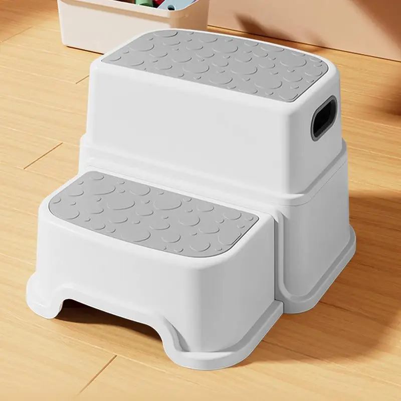 Step Stool For Kids Bathroom Double Layer Non-Slip Potty Steps Multi-Function Toddler Ladder Kitchen Counter Helper For Bathroom