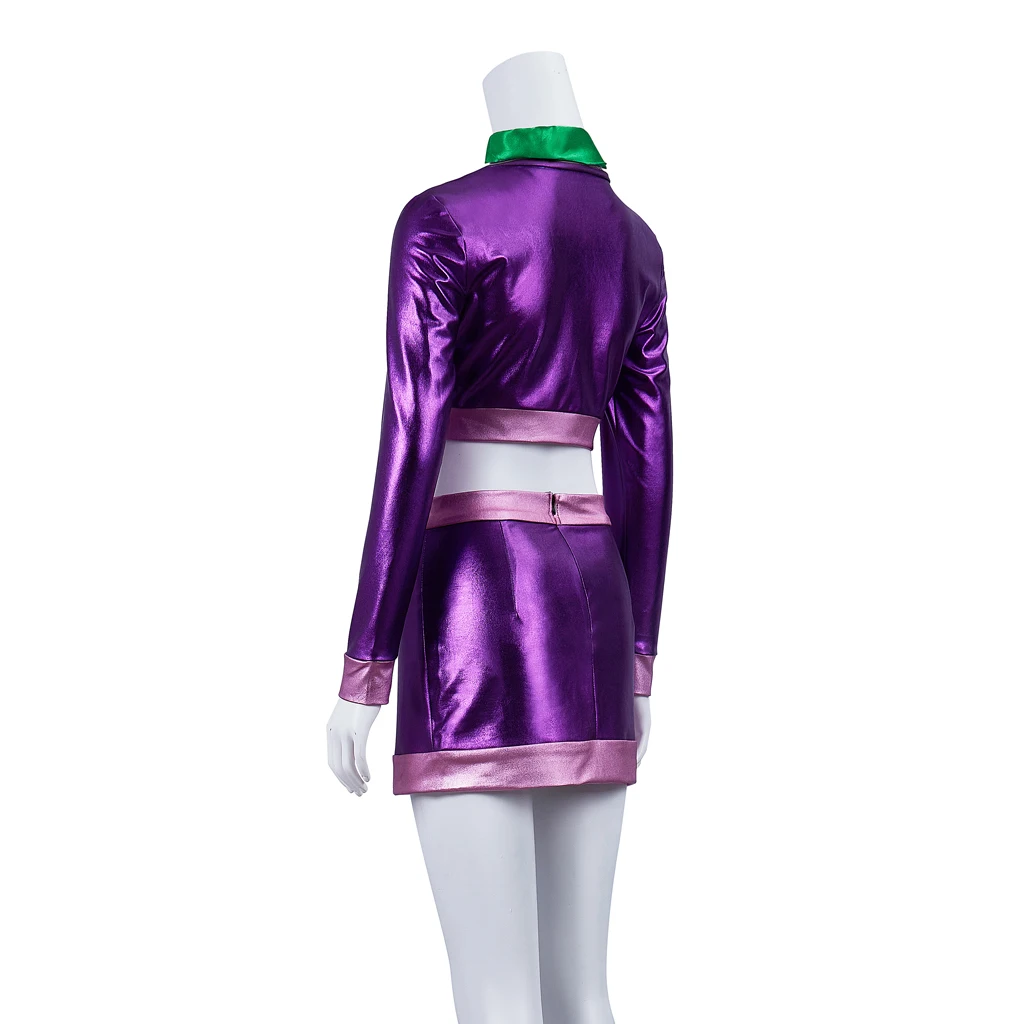 أزياء دافني بليك التأثيرية للنساء معرضة خطر دافني الأرجواني المحاصيل الأعلى والتنانير الصغيرة ملابس الهالوين دافني بليك للعب الأدوار #4