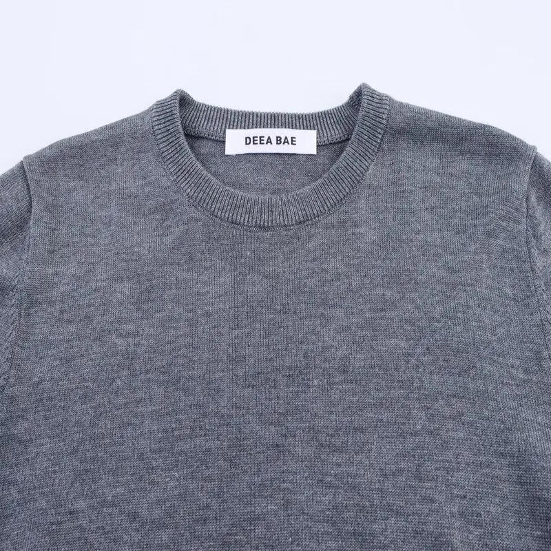 2025年秋新作 レディース ニット ロング丈 ラウンドネック プルオーバー ボタン飾り 取り外し可能 ファッション 欧風 スタイル 3920776