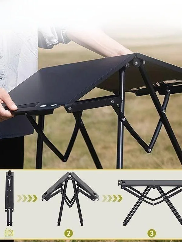 Extended IGT Tactical Table Portable Folding Outdoor Camping Table Lightweight Rectangular Shape Picnic BBQ Leisure Furniture
