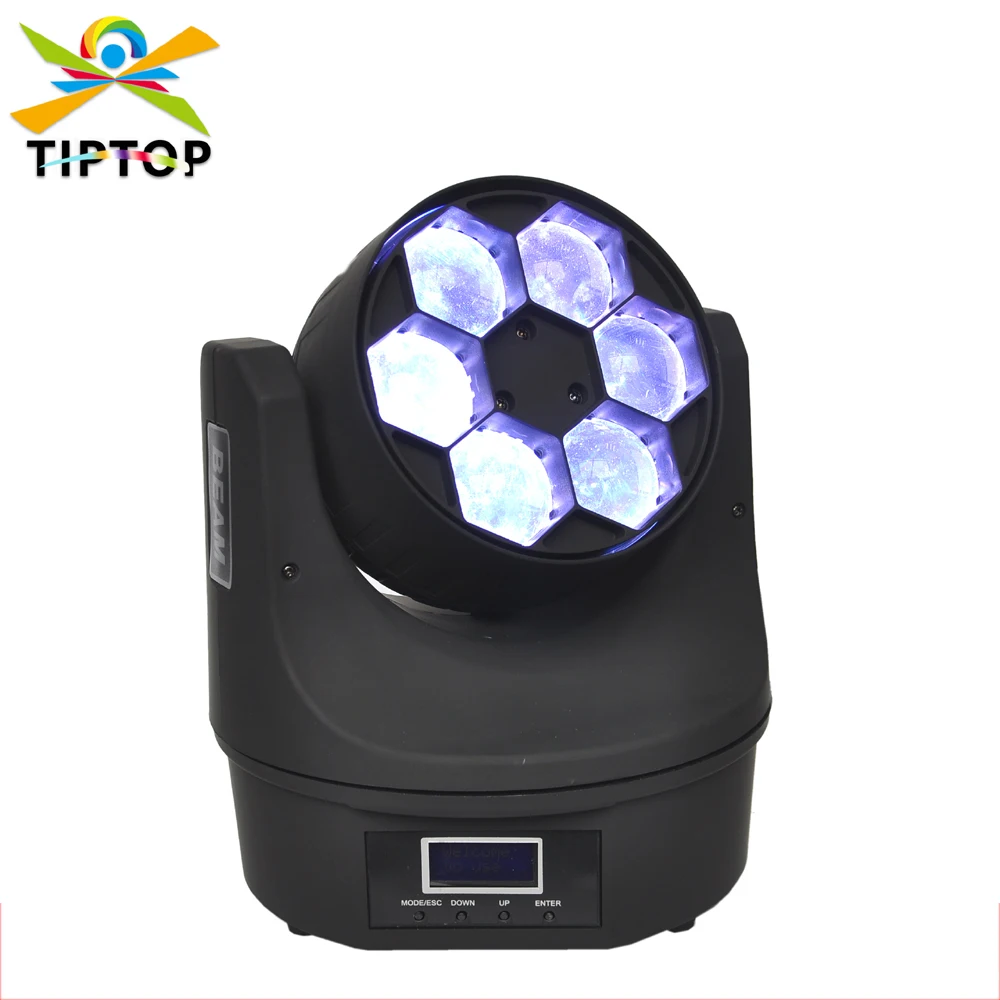 

TP-L671 Mini Bee-Eye Led Moving Head Beam Light 6x15W RGBW DMX 512 High Brightness 4in1 Color Led Party Light Unlimited Rotation