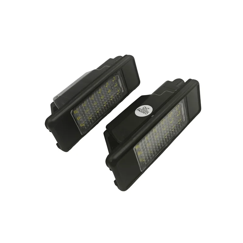 2x 車用リア18LED SMDナンバープレートライトランプ 6000K プジョー106 207 308 406 607 シトロエンC3 C4 C5 C6 C8用